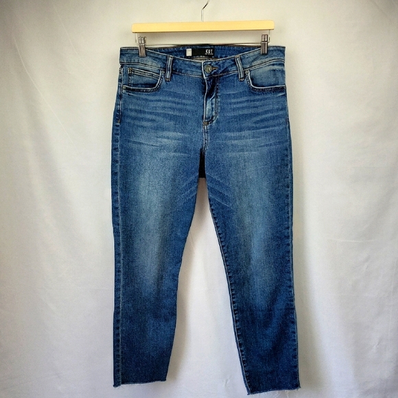 Kut from the Kloth Kurvy Diana Skinny Jeans Med. Wash Size 12 - Picture 1 of 14